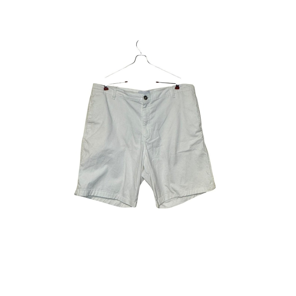Cubavera Men Shorts Chino Flat Front Linen Blend Light Weight White Size XXL NWT